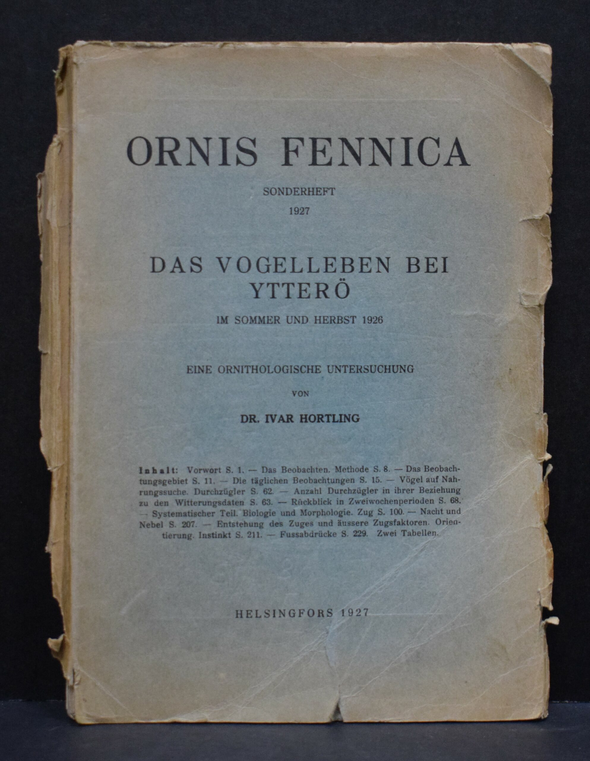 Das Vogelleben bei Ytterö