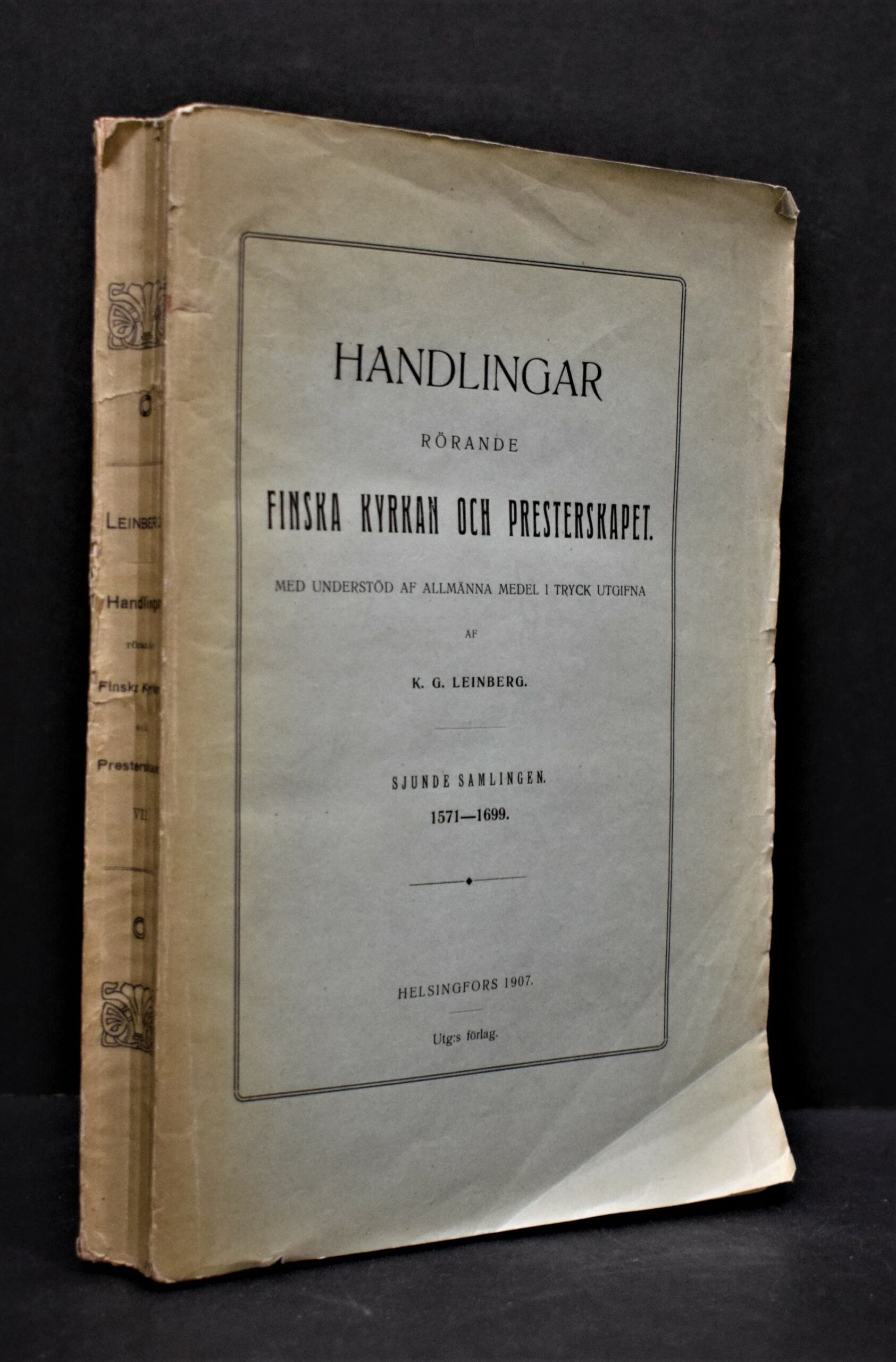 Handlingar rörande finska kyrkan och presterskapet