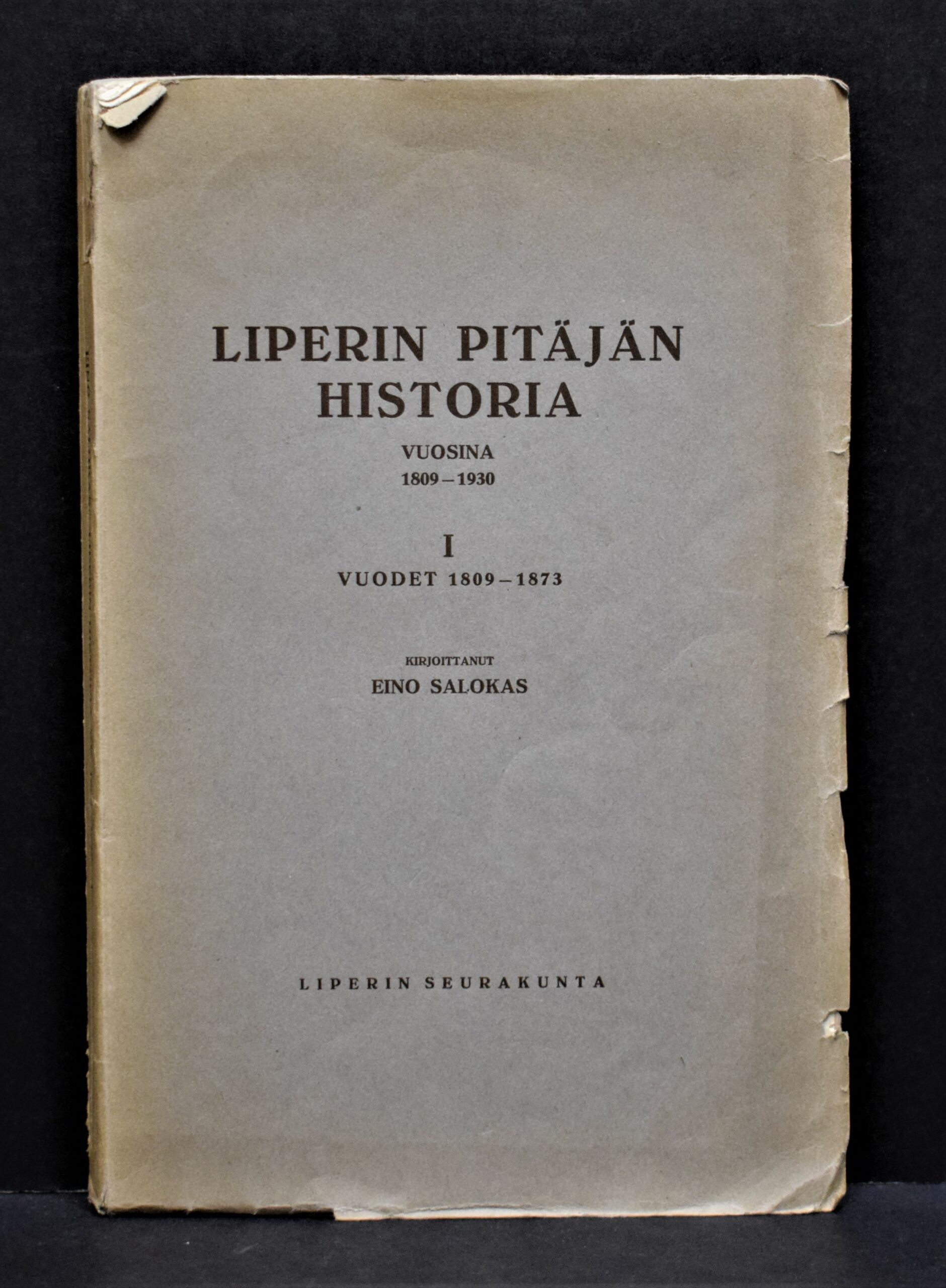 Liperin pitäjän historia I