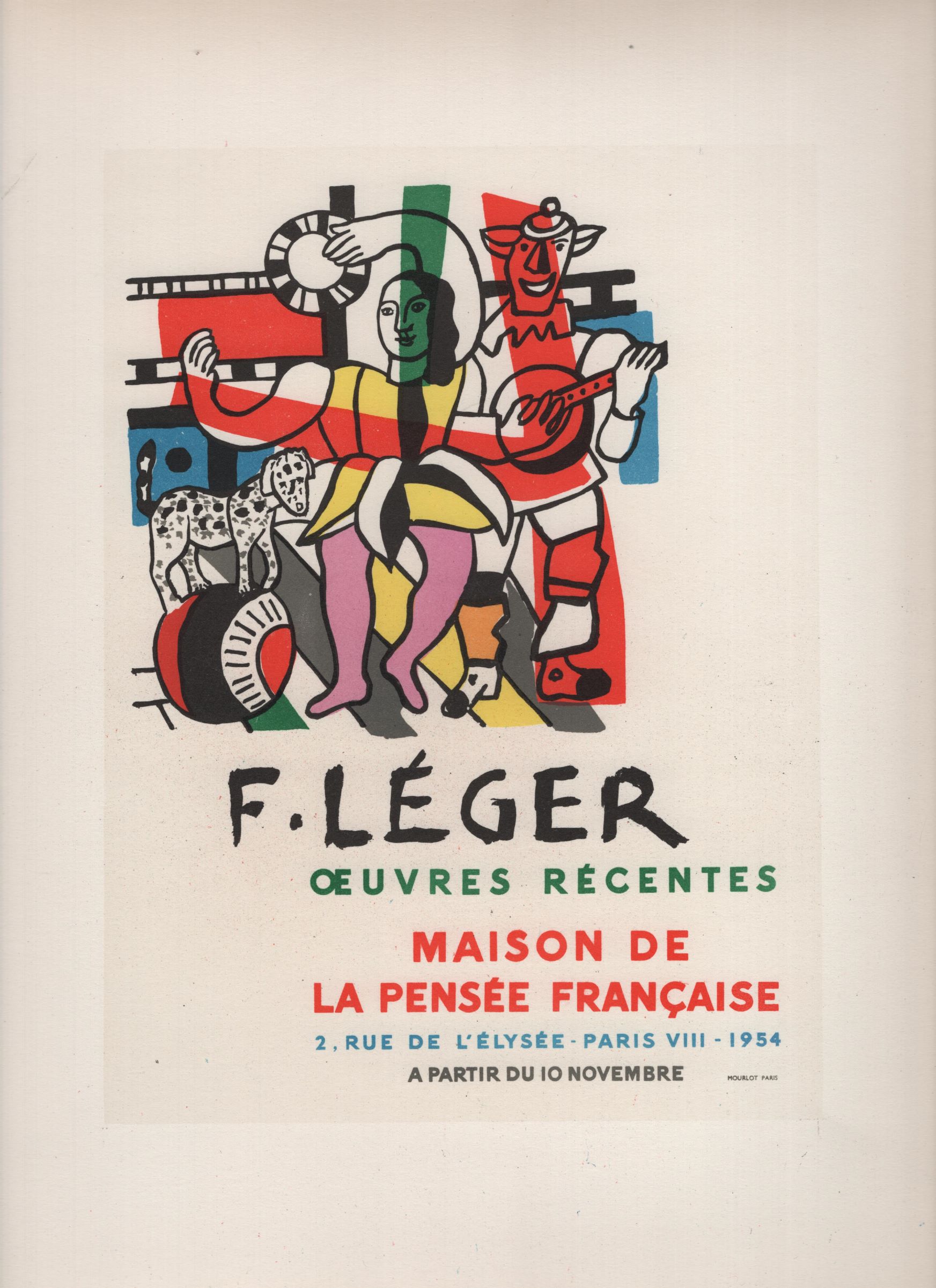 Fernand Léger Œuvres Récentes, Maison de la Pensée française (1954)