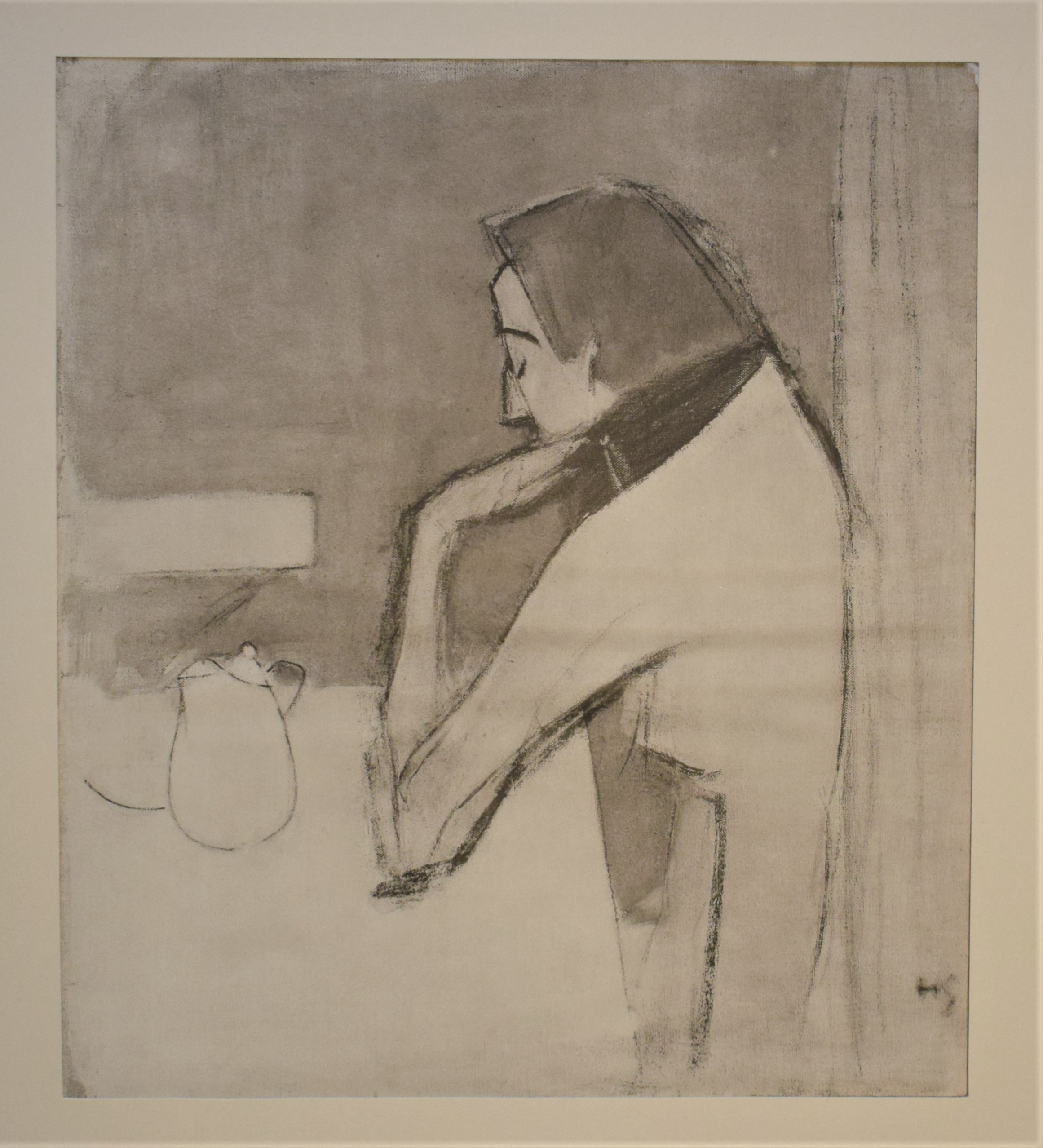 Helene Schjerfbeck: Caféet - Au café (1945)
