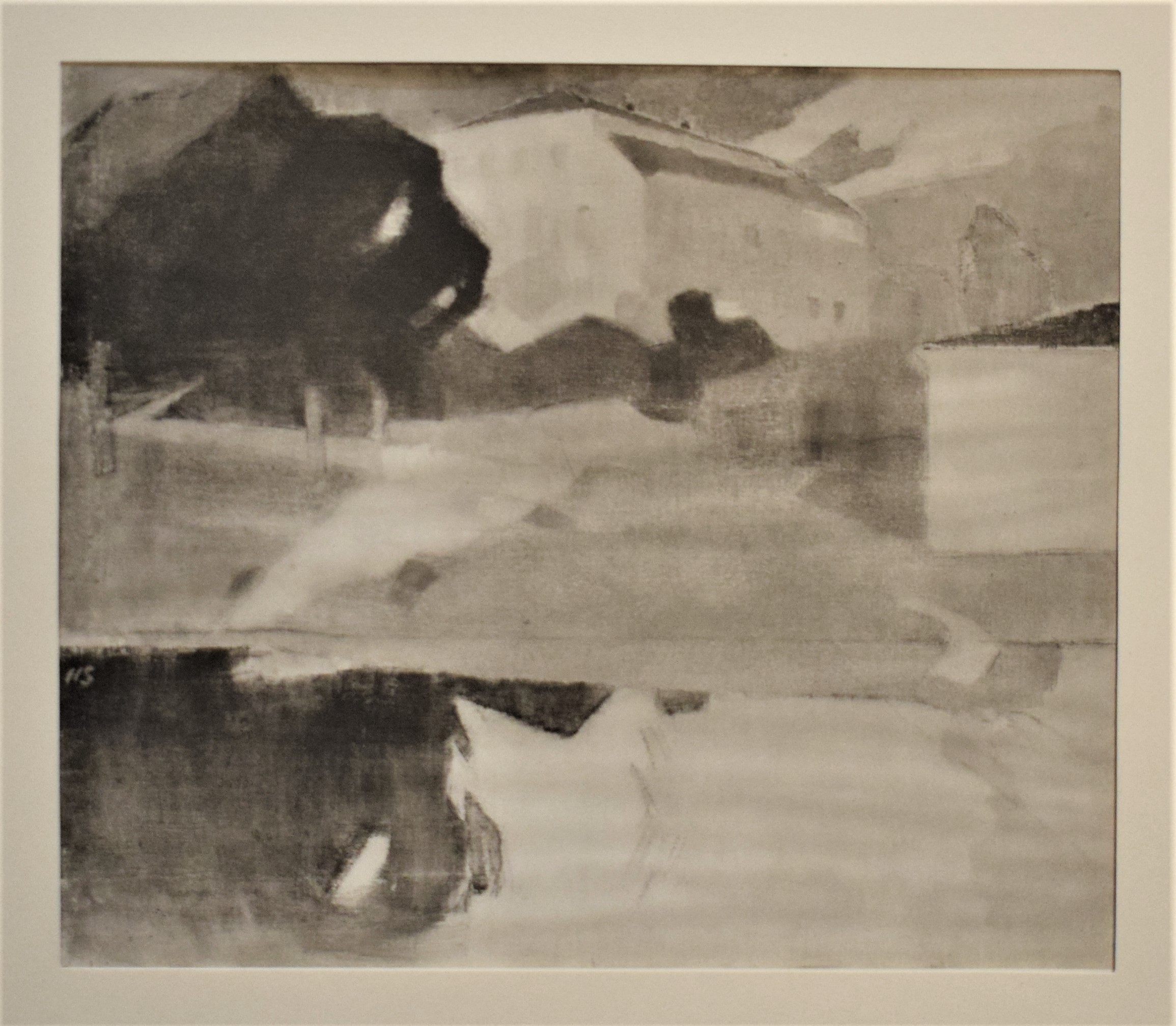 Helene Schjerfbeck: Sjundby gård - Le château de Sjundby (1945)