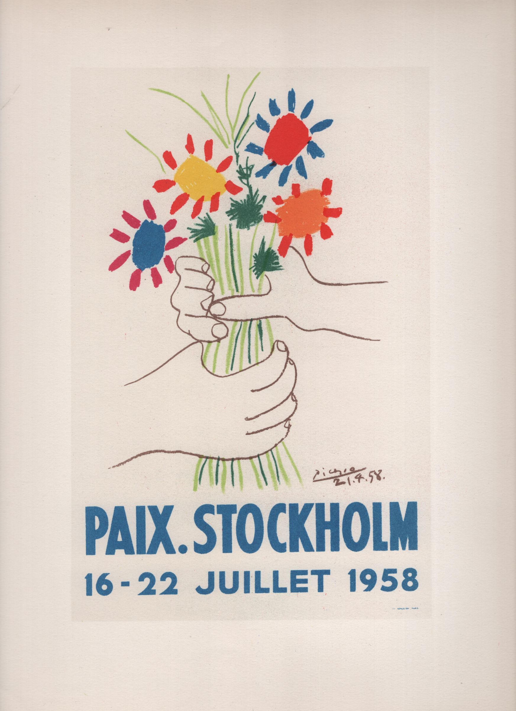 Pablo Picasso Paix Stockholm (1958)